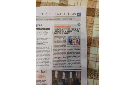 Article sur les cours de nutrition